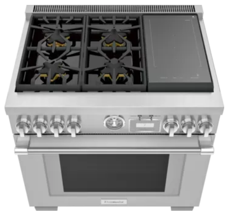 Thermador® Pro-Grand® Series 36" Stainless Steel Pro Style Dual Fuel Range with Induction 1