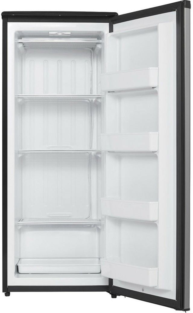 Danby® Designer 8.5 Cu. Ft. Black with Stainless Steel Upright Freezer-1