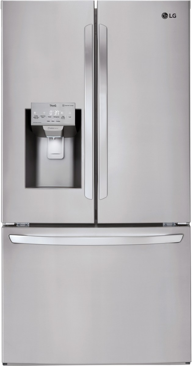 LG 22.1 Cu. Ft. PrintProof™ Stainless Steel Counter Depth French Door Refrigerator-LFXC22526S