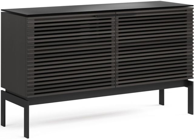 BDI Corridor® SV Charcoal Stained Ash Media Cabinet 0