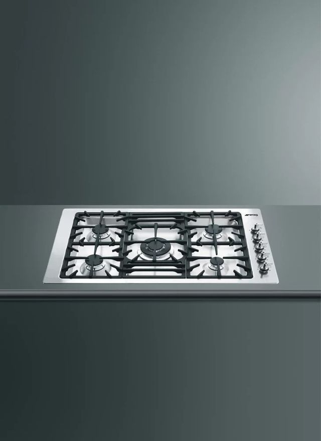Smeg 36" Stainless Steel Classic Gas Cooktop 1