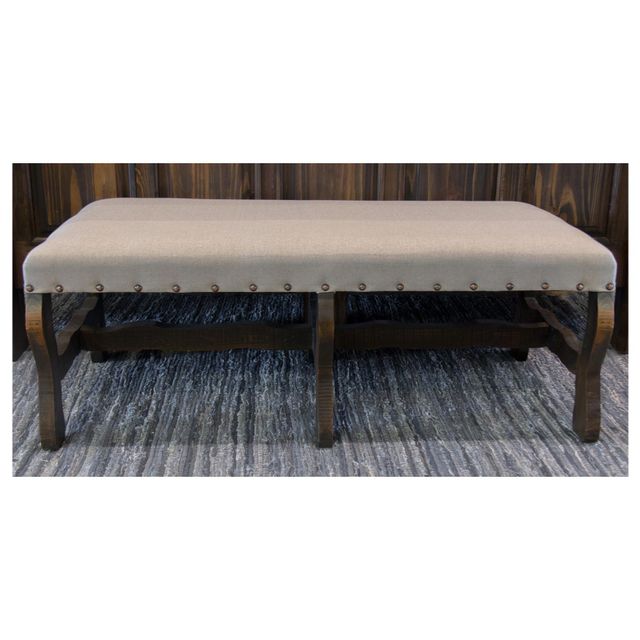 Vintage Furniture Linen Bench in Rodeo Finish-0