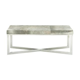 Uma Home Grey Stainless Steel Bench