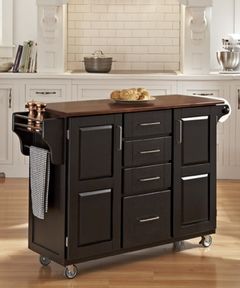 homestyles® Create-a-Cart Black Kitchen Cart