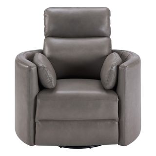Parker House Radius Florence Heron Leather Power Swivel Glider Recliner