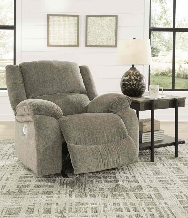 Signature Design by Ashley® Draycoll Pewter Power Rocker Recliner-3