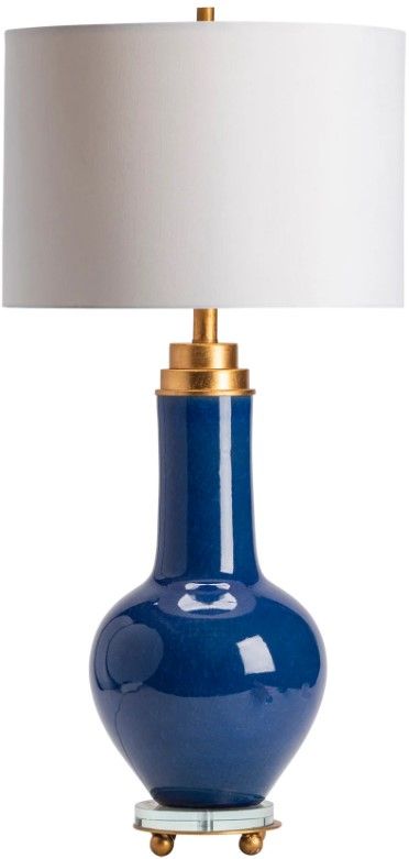 Crestview Collection Penta Blue/White Table Lamp-0