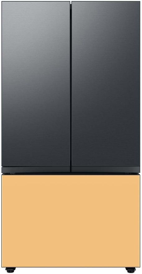 Samsung Bespoke 36" Sunrise Yellow Glass French Door Refrigerator Bottom Panel 12