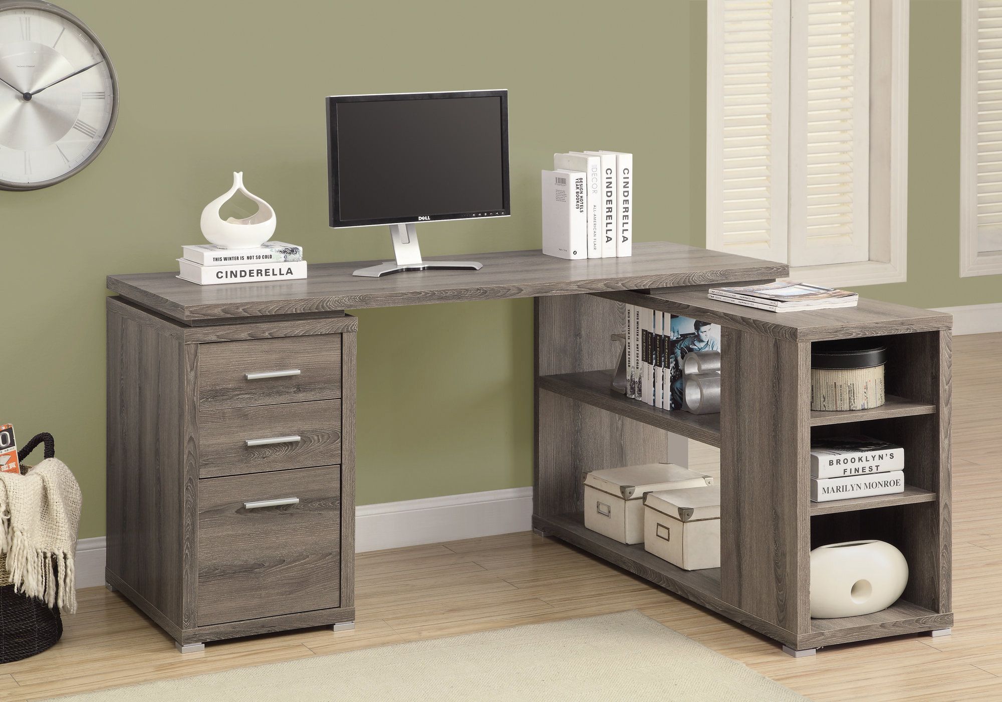 monarch hollow core l shaped desk