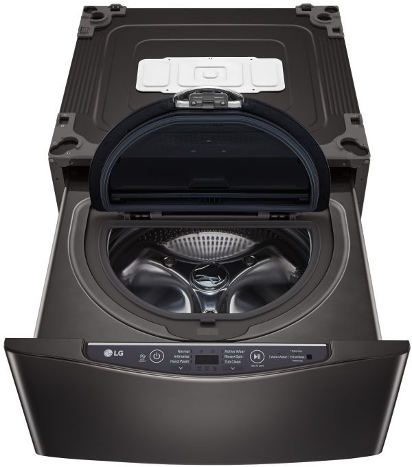 LG SideKick™ 1.0 cu. ft. Black Steel Laundry Pedestal-3