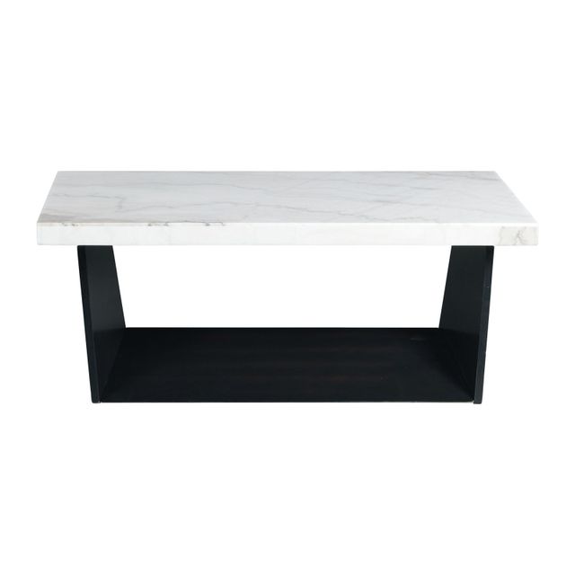 Elements Beckley White Marble Top Coffee Table-1