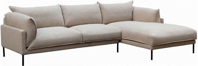 Moe's Home Collection Jamara Right Sandy Beige Sectional 0
