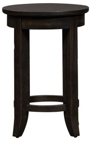 Liberty Furniture Harvest Home Black Console Stool - Set of 2