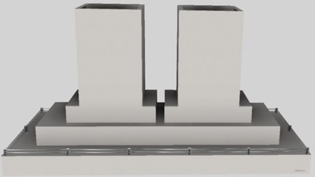 Vent-A-Hood® 66" Contemporary Island Range Hood-Stainless Steel