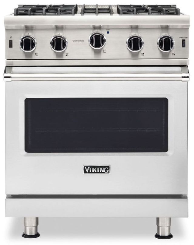 Viking® 5 Series 30" Stainless Steel Pro Style Natural Gas Range-0
