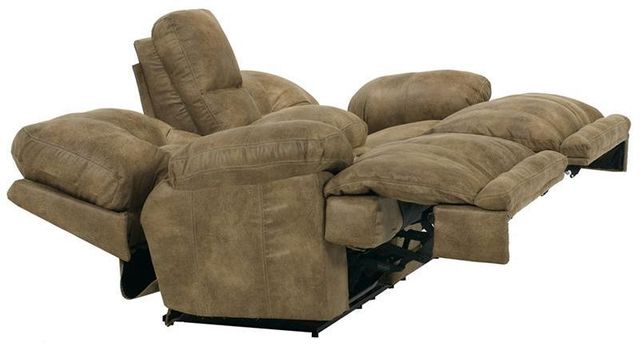 Catnapper® Voyager Brandy Lay Flat Reclining Console Loveseat 3