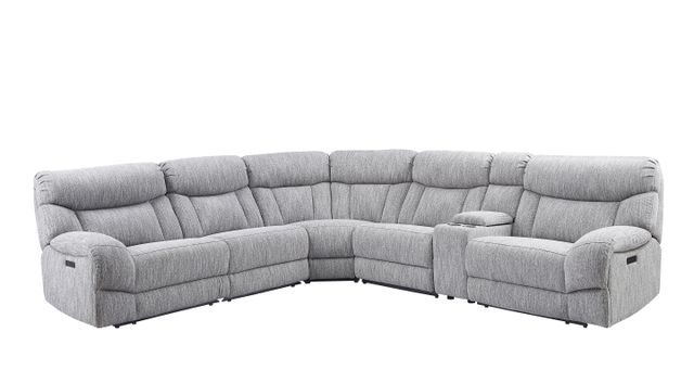 Steve Silver Co. Park City Pumice Grey Power Reclining Sectional-0