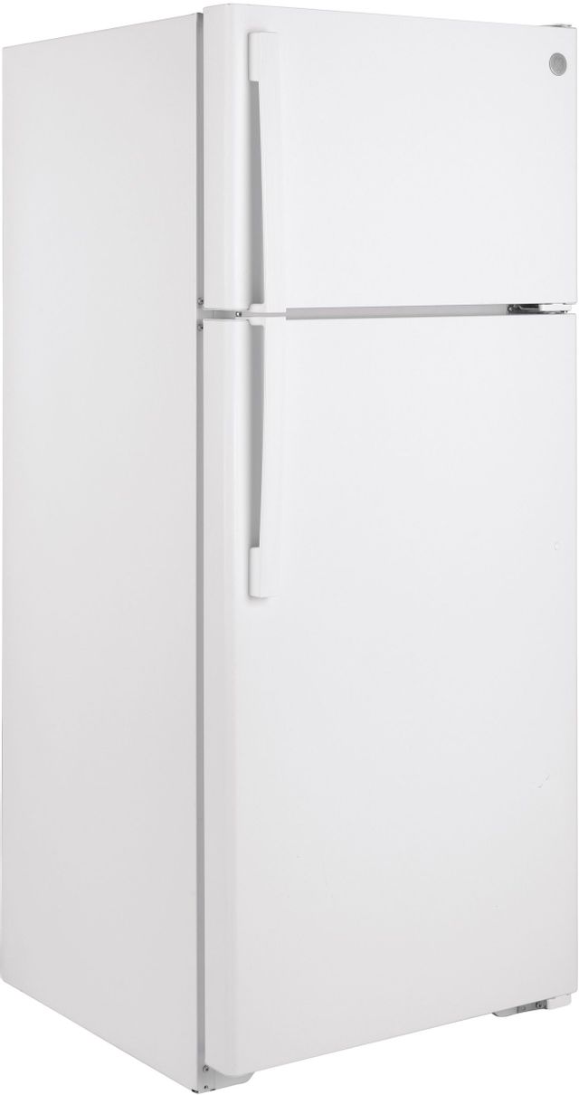 GE® 17.5 Cu. Ft. White Top Freezer Refrigerator 3