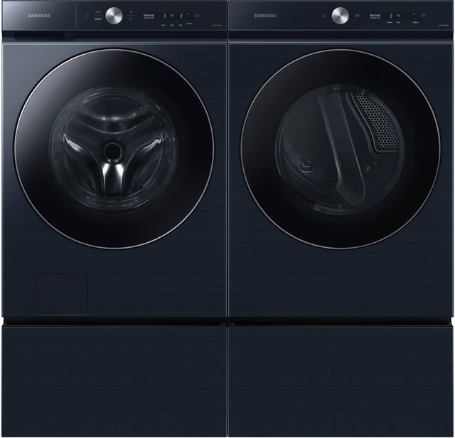 Samsung Bespoke 27" Brushed Navy Laundry Pedestal 2