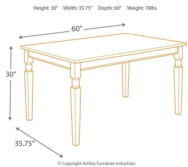 Signature Design by Ashley® Whitesburg Two-tone Dining Room Table 4