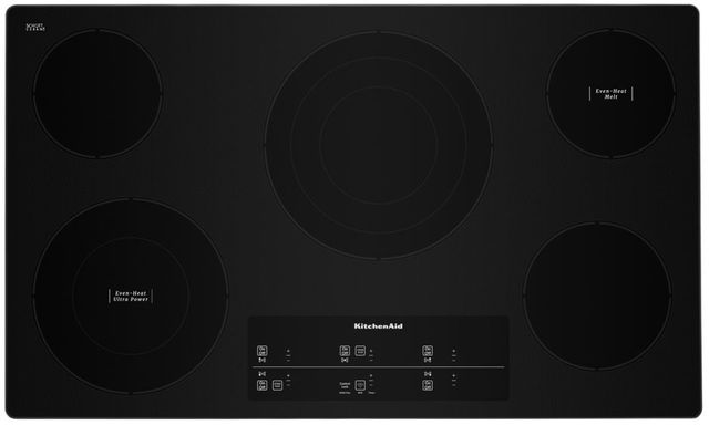 KitchenAid® 36" Stainless Steel Electric Cooktop-0