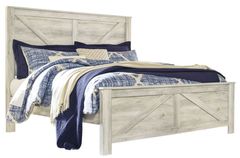 Signature Design by Ashley® Bellaby Whitewash Queen Crossbuck Panel Bed