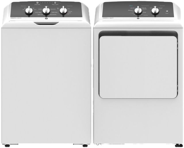 GE® White Laundry Pair-0
