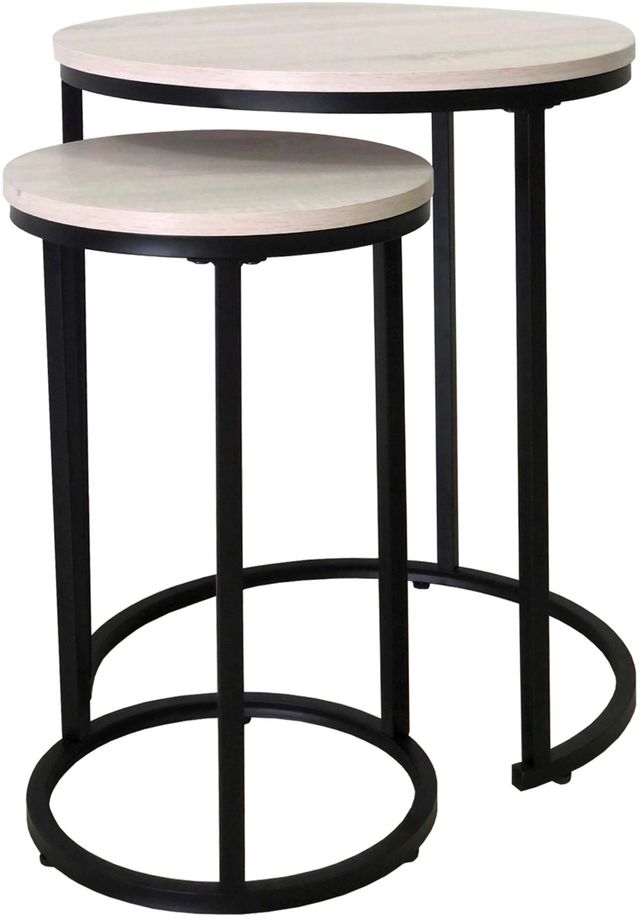 Signature Design by Ashley® Briarsboro Set of 2 White Accent Tables 0