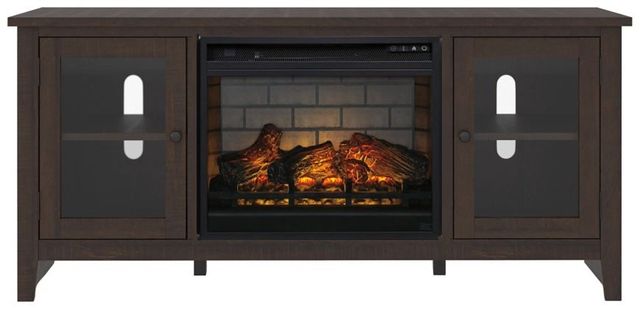 Signature Design by Ashley® Camiburg Warm Brown 60" TV Stand with Electric Fireplace
