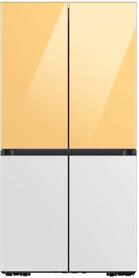 Samsung Bespoke Flex™ 18" Sunrise Yellow Glass French Door Refrigerator Top Panel 4