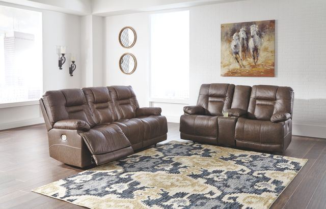 Signature Design by Ashley® Wurstrow Umber Power Reclining Loveseat 7