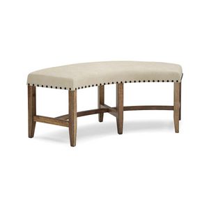 Canyon City Cream Curved Bench