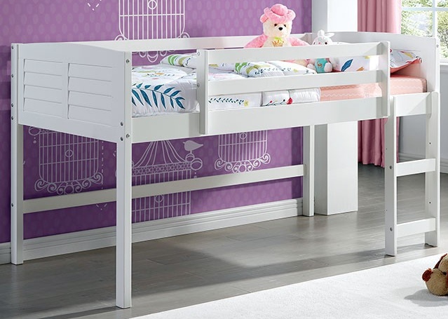 Abigail twin loft bed with clearance tent