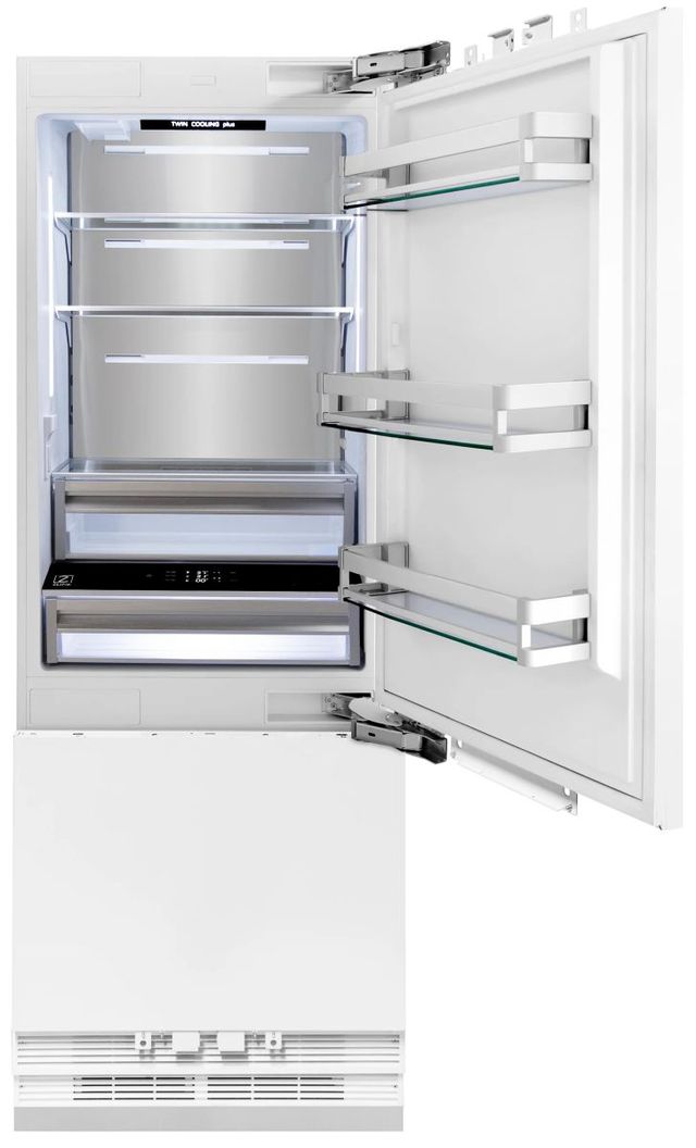 ZLINE 16.1 Cu. Ft. Panel Ready Counter Depth Bottom Freezer Refrigerator 1