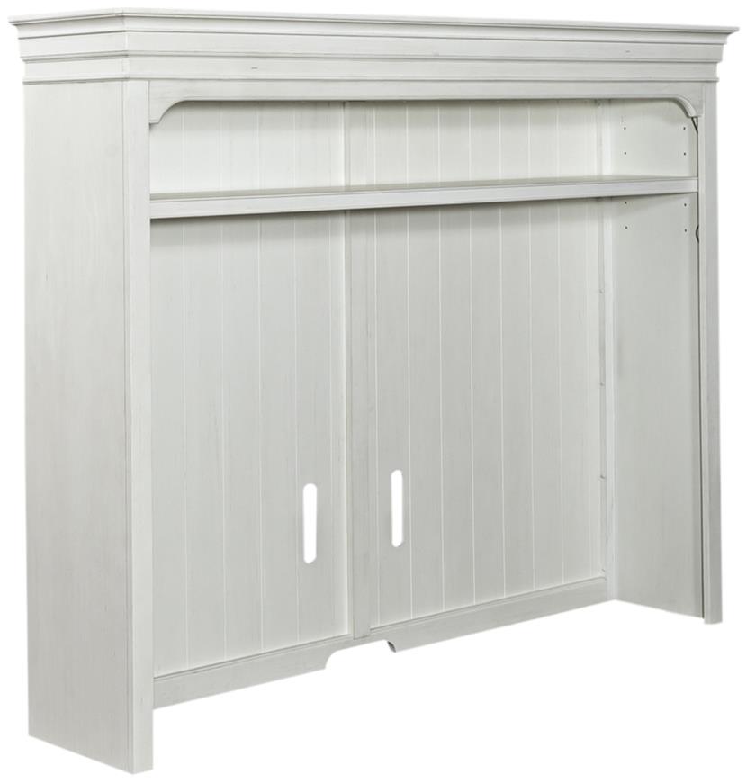 Liberty Furniture Allyson Park Charcoal/Wirebrushed White Entertainment Hutch
