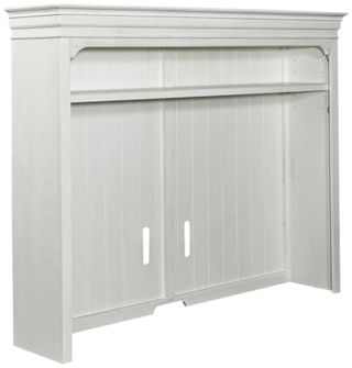 Liberty Allyson Park Charcoal/Wirebrushed White Entertainment Hutch