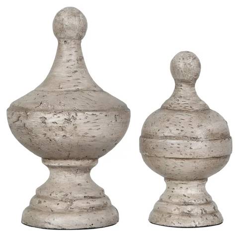 Crestview Collection Post Antique White Finial