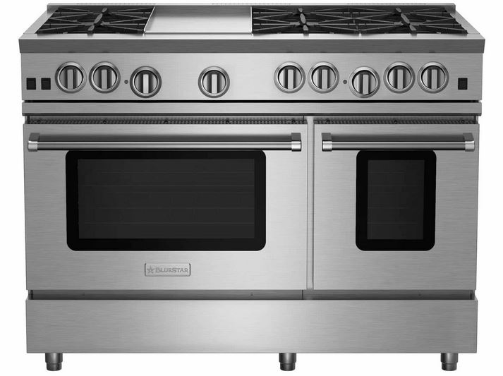 BlueStar® RNB Series 47.88" Color Match Pro Style Liquid Propane Gas Range with 12" Griddle