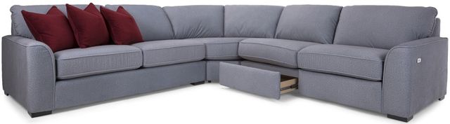 Decor-Rest® Furniture LTD 2786 3 Piece Gray Power Reclining Sectional 1