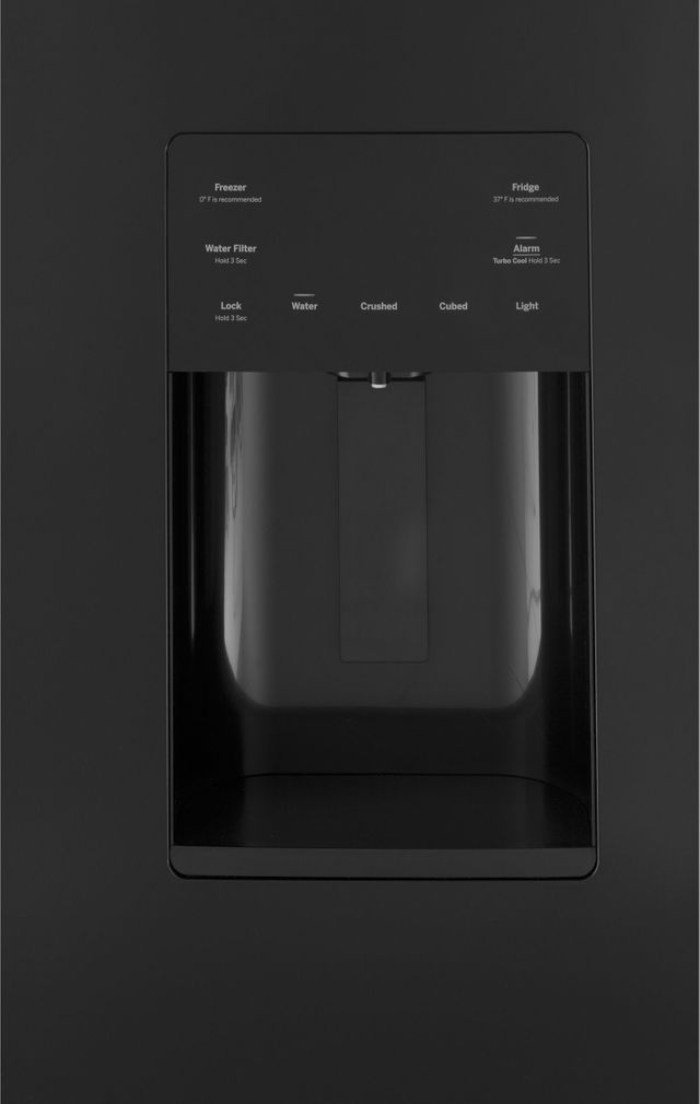 GE® 25.6 Cu. Ft. High-Gloss Black Freestanding French Door Refrigerator-3