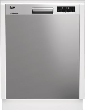 Beko 24" Fingerprint Free Stainless Steel Front Control Built In Dishwasher