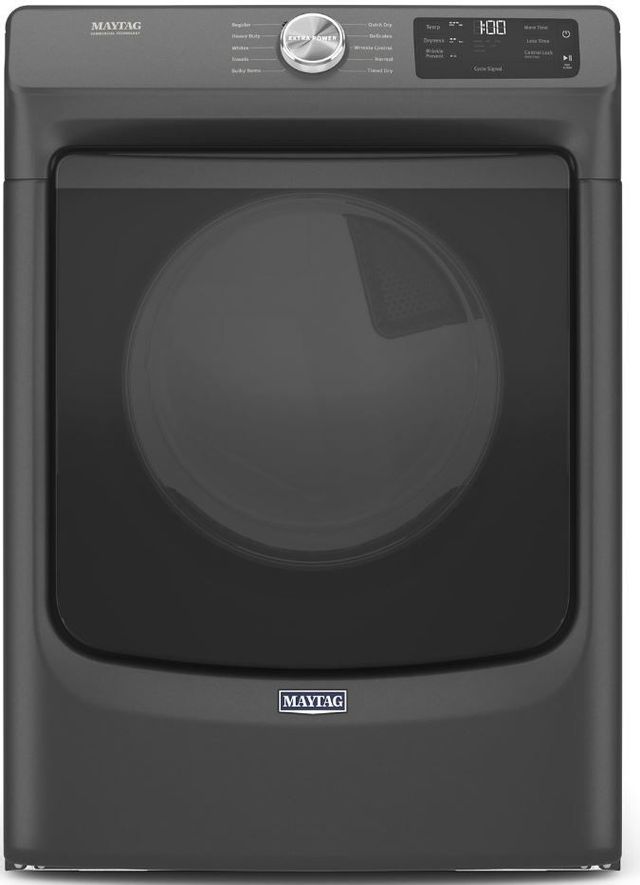 Maytag® 7.3 Cu. Ft. Volcano Black Front Load Electric Dryer -0