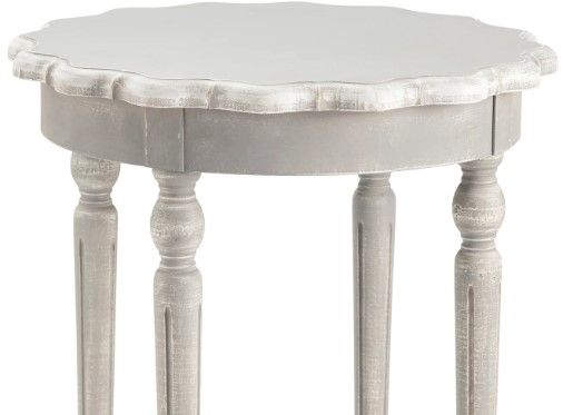 Crestview Collection Pembroke Chalk Grey Accent Table-1