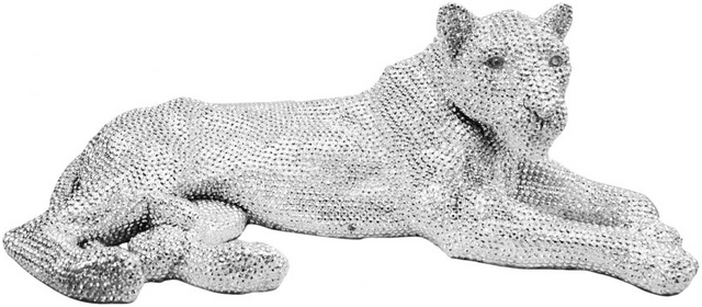 Moe's Home Collection Silver Panthera Statue