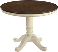 Signature Design by Ashley® Whitesburg Cottage White Round Dining Room Table