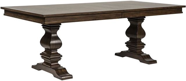 Liberty Furniture Armand 7-Piece Antique Brownstone Trestle Table Set 3