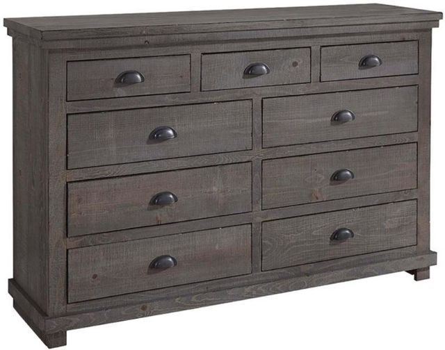 Progressive® Furniture Willow Distressed Dark Gray Dresser-0
