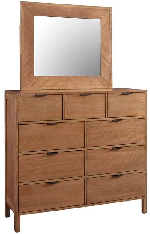 Progressive® Furniture Strategy 2-Piece Jute Dresser and Mirror Set