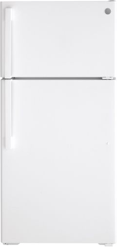 GE® 15.6 Cu. Ft. White Top Freezer Refrigerator