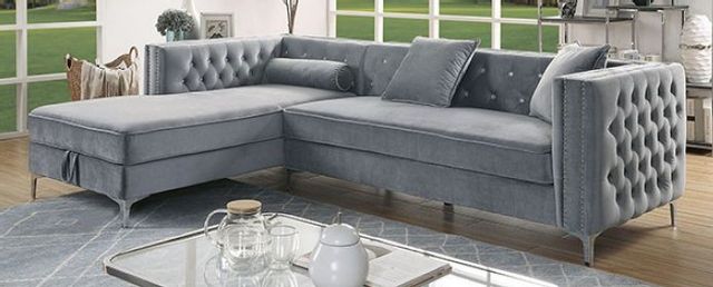 Furniture of America® Amie Black Sectional 2